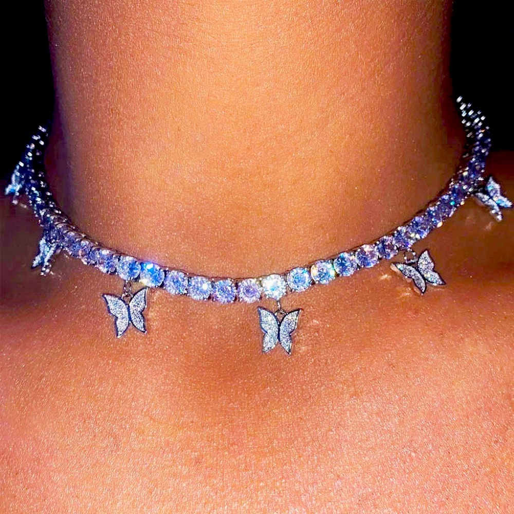 Trendy, cute&receives lots of compliments.Adjustable silver butterfly necklace.